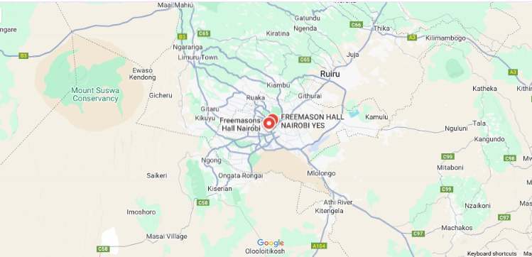 the african grand lodge google map