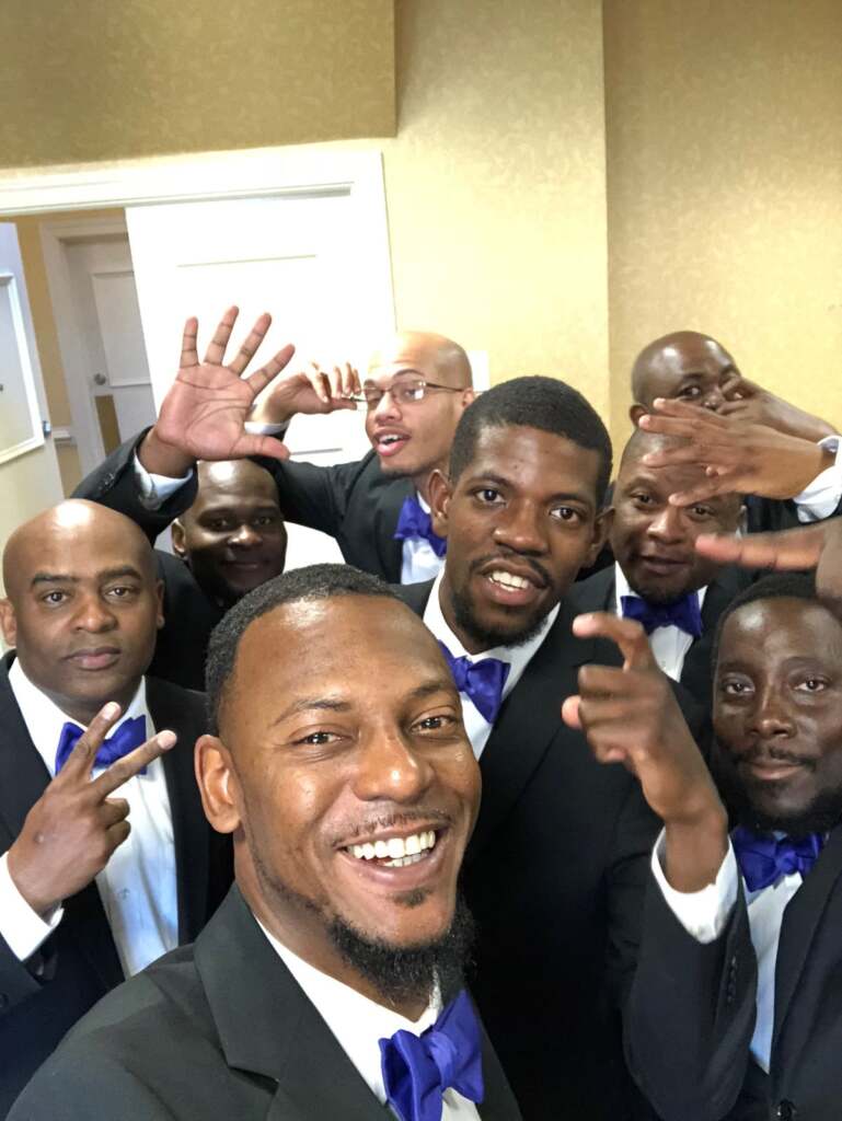 african grand lodge apprentice take selfie